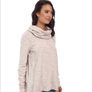 Free People Cowl Neck Tan Sweater